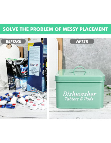 Contenedor de cápulas de lavavajillas Webake 18x15cm