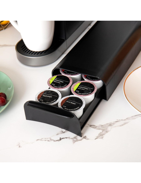 Cajón Organizador de Cápsulas de Café Mind Reader Negro 12 Unidades