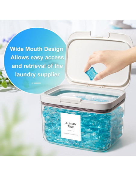 Contenedor de Cápsulas de Lavandería ALPIRIRAL 2.81 L Blanco