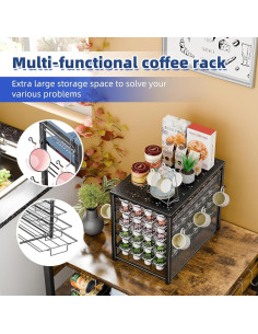 Soporte de cápsulas de café Simple Trending 5 niveles negro 2