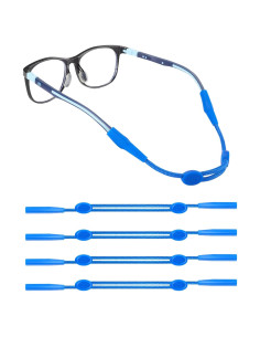 Correa Ajustable para Gafas Niños Omnful 20-30cm 4pcs Azul