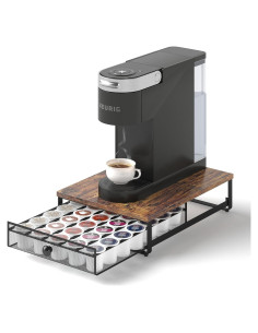 Organizador de K Cup Sedegn, Soporte Bajo Gabinete Marrón