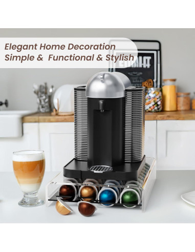 Organizador de Cápsulas de Café Nespresso Vertuo LifeMoreasy - 40 Cápsulas