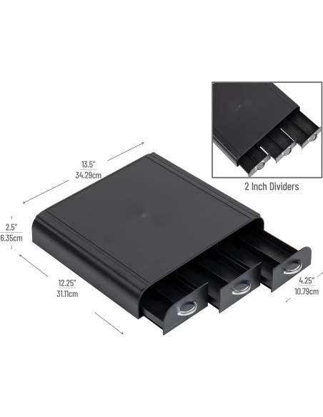 Organizador de Cápsulas de Café Mind Reader 36 Cápsulas Negro