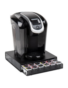 Organizador de Cápsulas de Café Mind Reader 36 Capacidad Metal Negro