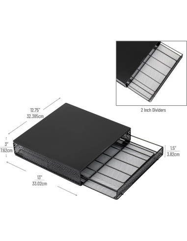 Organizador de Cápsulas de Café Mind Reader 36 Capacidad Metal Negro