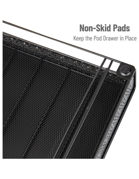 Organizador de Cápsulas de Café Mind Reader 36 Capacidad Metal Negro