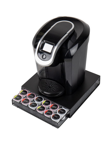 Organizador de Cápsulas de Café Mind Reader 36 Capacidad Metal Negro