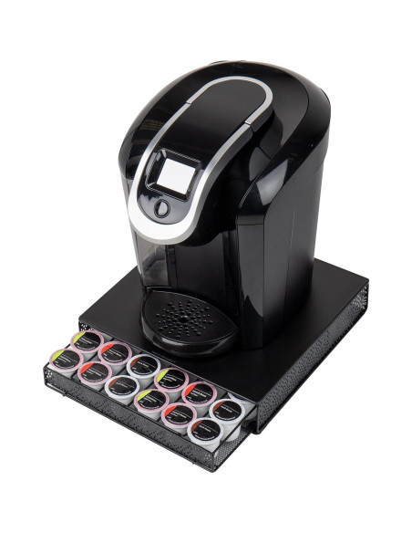 Organizador de Cápsulas de Café Mind Reader 36 Capacidad Metal Negro