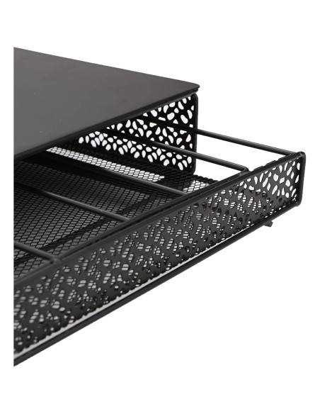 Organizador de Cápsulas de Café Mind Reader 36 Capacidad Metal Negro