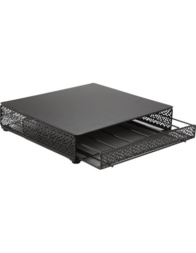 Organizador de Cápsulas de Café Mind Reader 36 Capacidad Metal Negro