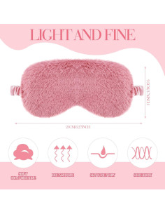 12 Máscaras de Ojos de Peluche Suave Bokon para Dormir 2