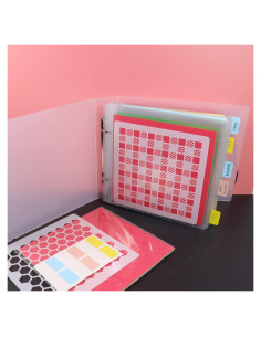 Carpeta de Almacenamiento de Plantillas NEGEMEL 50 Páginas