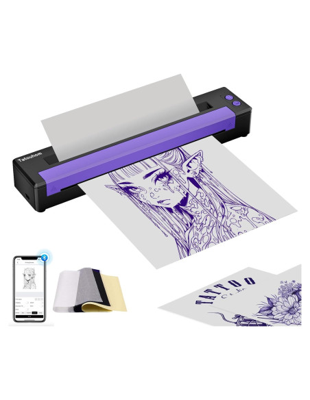 Impresora de Plantillas de Tatuaje Tatouhom P19 Bluetooth