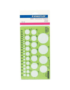 Plantilla de Círculo Staedtler Mars 39 Círculos 18.4x10.2 cm 2
