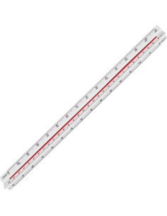 Regla Triangular Arquitectónica STAEDTLER 30.48cm 6 Escalas 2