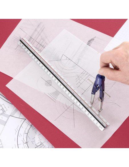 Regla Triangular Arquitectónica STAEDTLER 30.48cm 6 Escalas