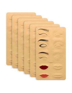 Piel Sintética para Microblading Pinkiou 6 PCS 3D Entrenamiento