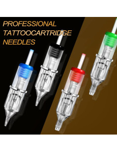 Cartuchos de Agujas de Tatuaje Yuelong 40pcs Mezclados 3RL 5RL 7RL 9RL 2