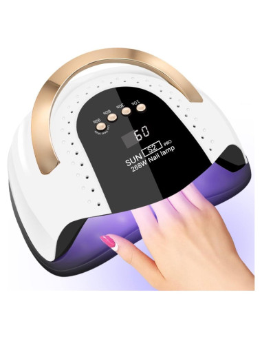 Lámpara UV LED 268W LKE S2 PRO con Temporizador y Sensor