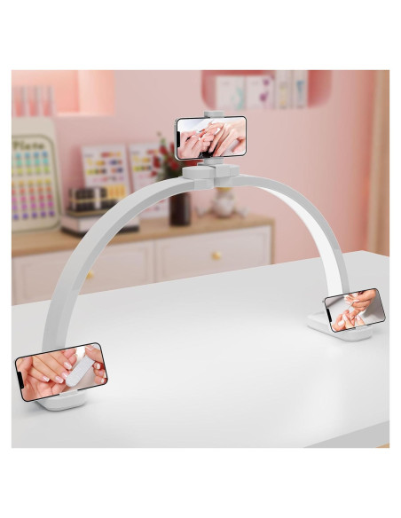 Lámpara de Escritorio Semlos F-800A Plegable para Uñas 79cm