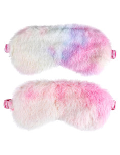 2 Pcs Máscara de Dormir Infantil Piriuuo Arcoíris Suave