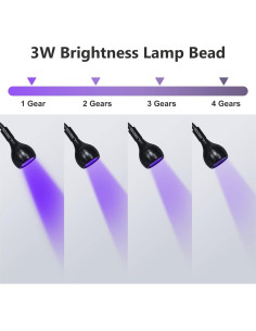 Lámpara UV Geisofu con Brazo Flexible y 4 Niveles de Luz 2