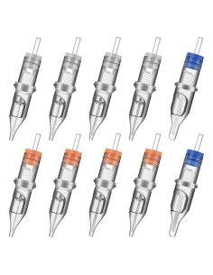 100 Agujas de Tatuaje Desechables ATOMUS 3RL 5RL 7RL 9RL