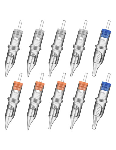 100 Agujas de Tatuaje Desechables ATOMUS 3RL 5RL 7RL 9RL