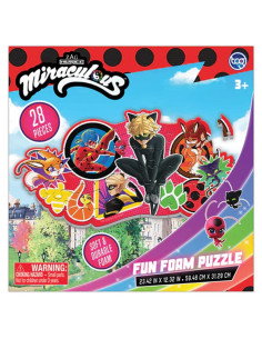 Rompecabezas de Espuma Miraculous Ladybug 28 Piezas 3+ Años