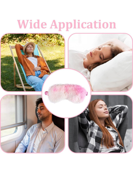 2 Pcs Máscara de Dormir Infantil Piriuuo Arcoíris Suave