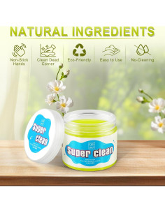 Gel de Limpieza para Autos JUSTTOP 209g - Reutilizable y Ecológico 2