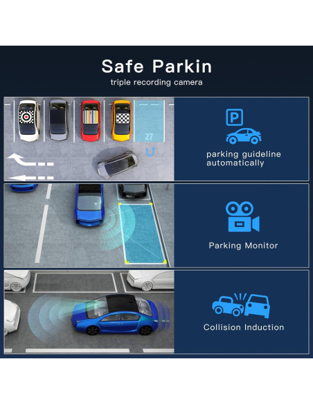 Cámara Dash WIZACE 4 Canales 1080P Visión 360 con SD 64GB