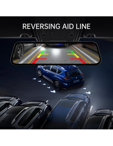 Cámara Dash Veement VT10 4K 10" con Respaldo 1080P y SD 32GB