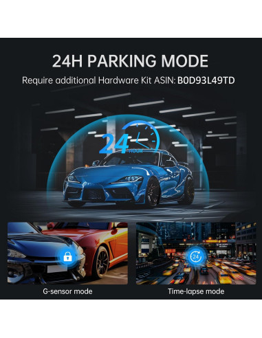 Cámara Dash Veement VT10 4K 10" con Respaldo 1080P y SD 32GB