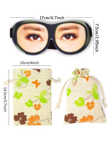 Máscara de Ojos 3D Divertida Honbay para Dormir Mujer