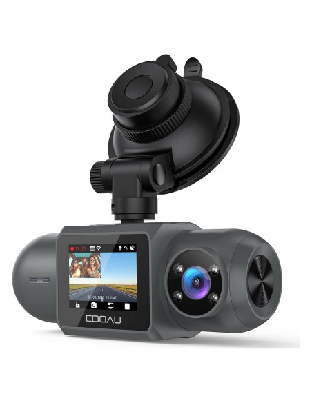 Cámara Dash COOAU D30S 4K GPS Wi-Fi Doble Canal 2.5K+1080P