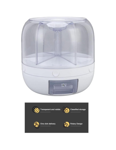 Dispensador de Granos Gavigain 6 Compartimentos 360 25.4 cm