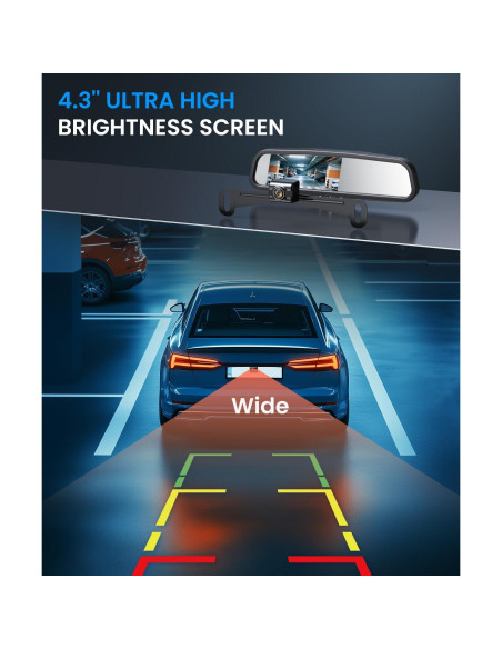 Cámara de Respaldo Inalámbrica AUTO-VOX T1400AW HD 4.3"