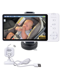 Cámara Inalámbrica para Bebés Anhong 5" HD 1080P con Visión Nocturna