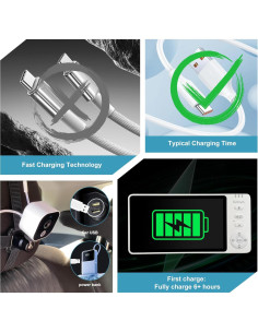 Cámara Inalámbrica para Bebés Anhong 5" HD 1080P con Visión Nocturna 2