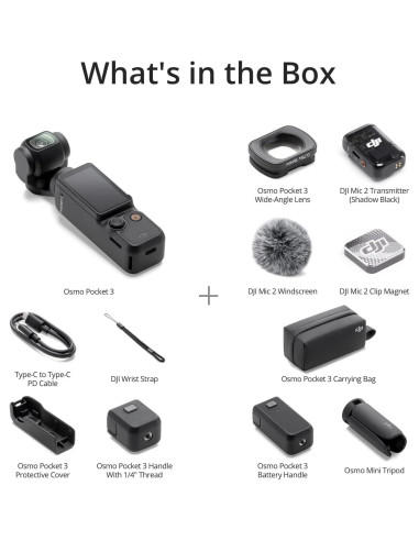 Cámara de Vlogging DJI Osmo Pocket 3 Creator Combo 4K 120fps