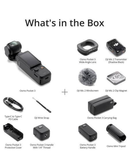 Cámara de Vlogging DJI Osmo Pocket 3 Creator Combo 4K 120fps
