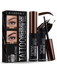 Tinte de Gel para Cejas Cilrofelr Marrón Oscuro 2 Paquetes