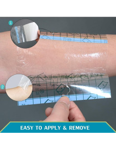 Vendaje Impermeable Post-Tatuaje Hola Health 15.24x15.24 cm (50 pcs) 2