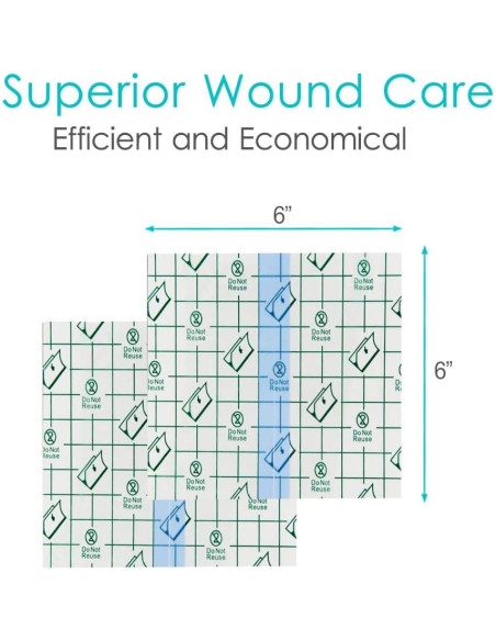 Vendaje Impermeable Post-Tatuaje Hola Health 15.24x15.24 cm (50 pcs)