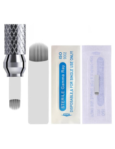 30 Agujas Desechables Microblading Kaiqikaixi 18U Estériles