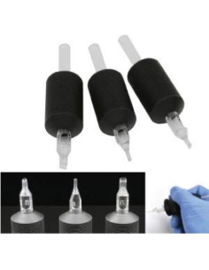 Agarre de Silicona Suave VORTEX 1.25" Negro Desechable 15pcs 2