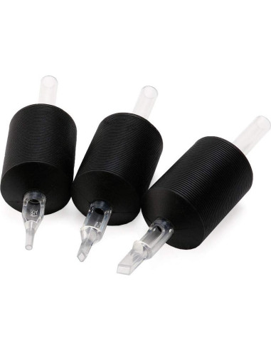 Agarre de Silicona Suave VORTEX 1.25" Negro Desechable 15pcs