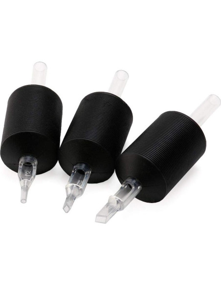 Agarre de Silicona Suave VORTEX 1.25" Negro Desechable 15pcs